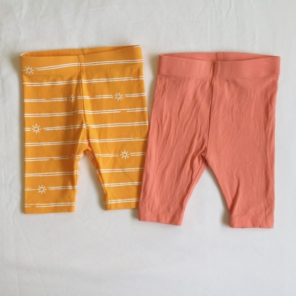 joe fresh 4-pack cropped leggings bundle 3-6 months baby girl - Picture 3 of 7